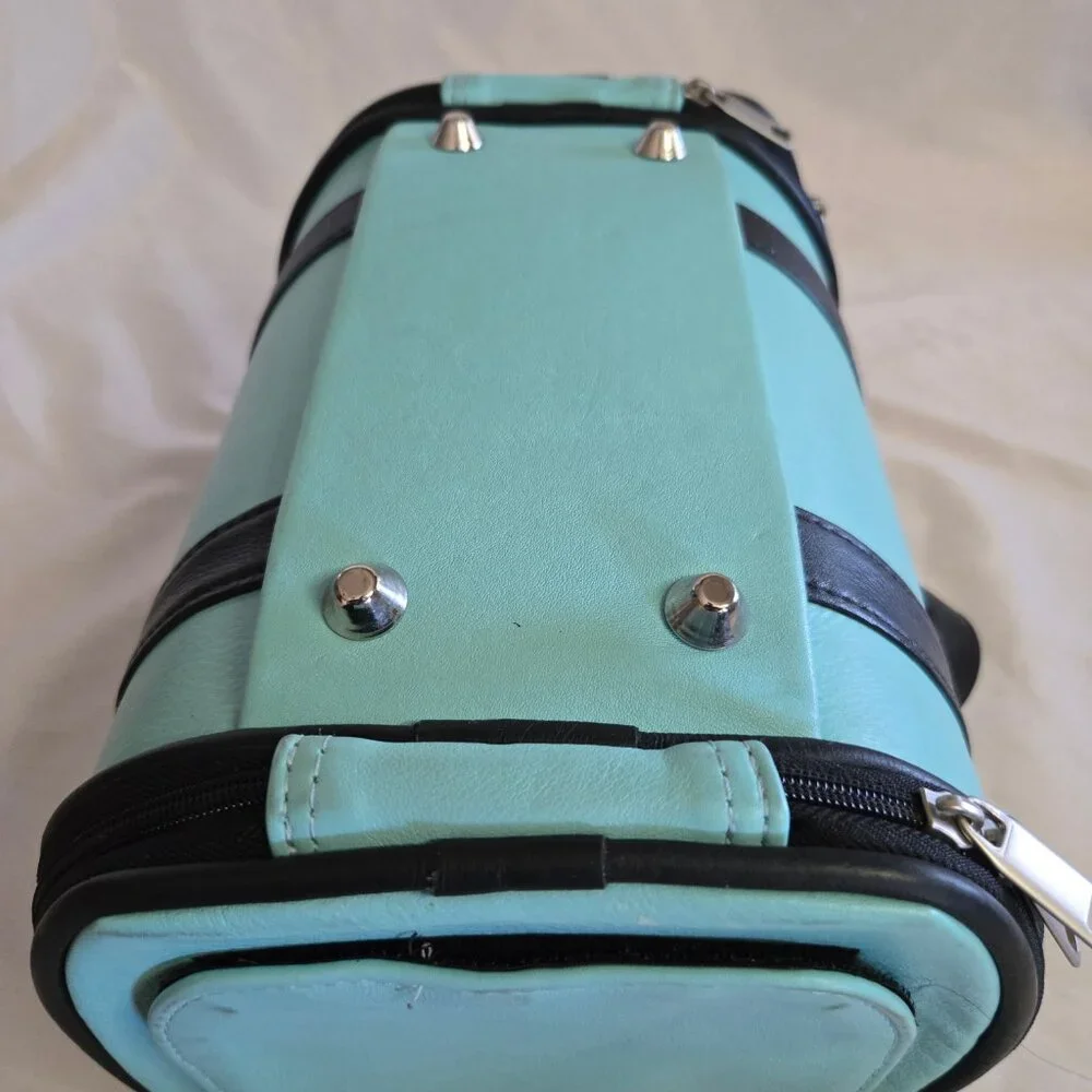NWT Petote Aqua Blue ' Madison ' Pet Carrier 10.5 x 7'' x 6.5'' USA Made